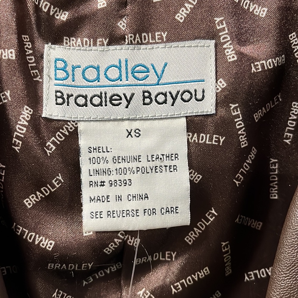 Bradley Bradley Bayou leather jacket women's XS.. NWT - Picture 6 of 12
